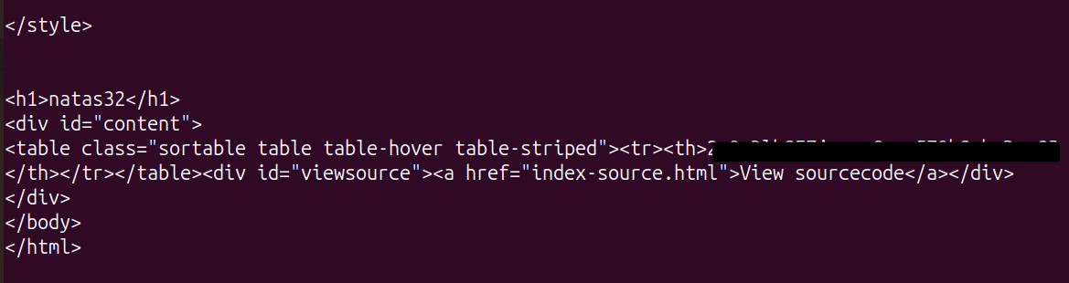 The getpassword output revealing the natas33 password