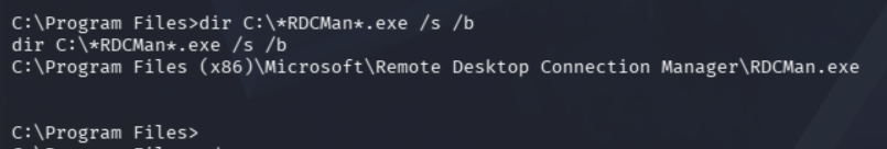 Reading the Administrator's RDCMan.settings file as SYSTEM